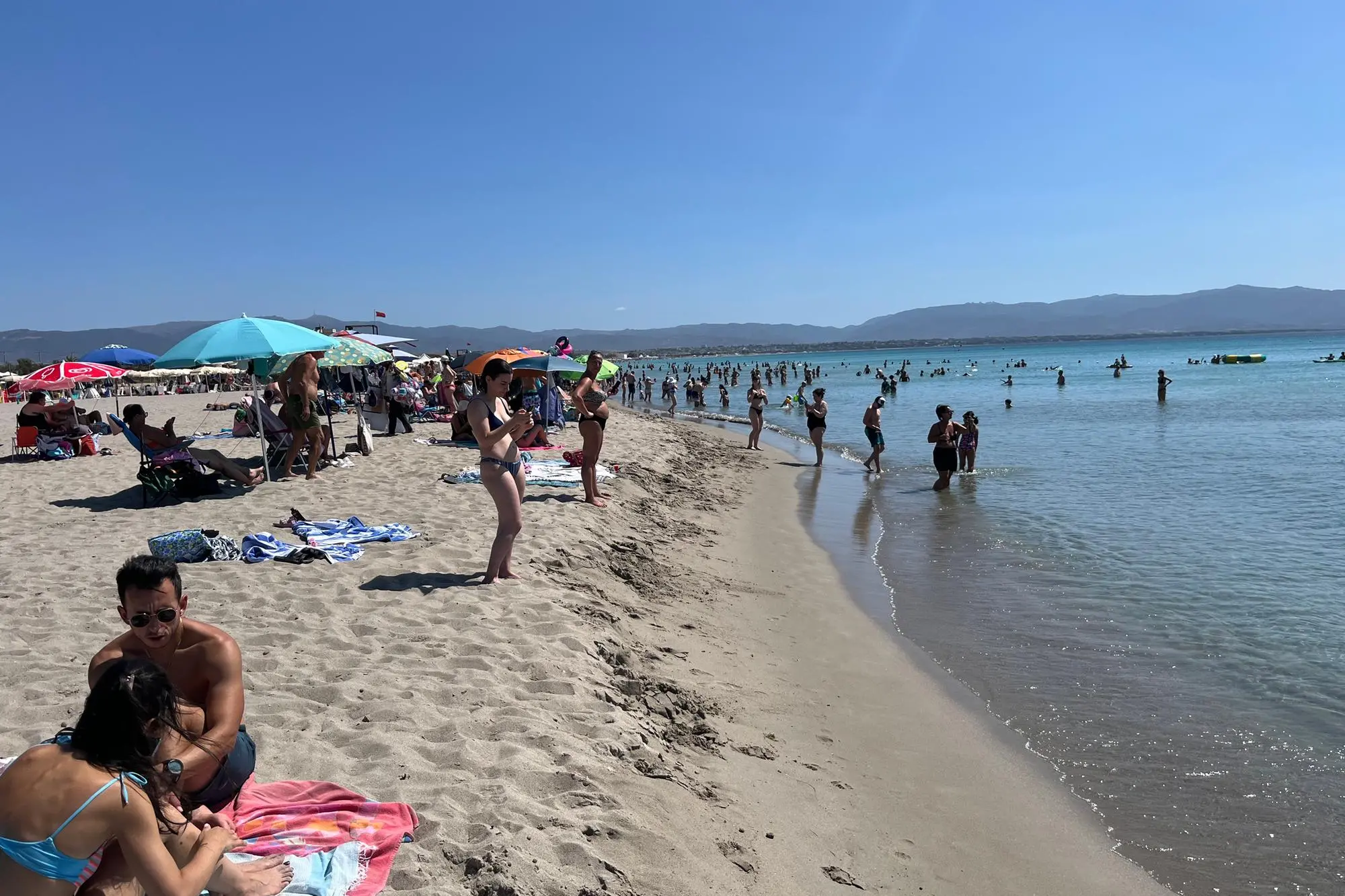 La spiaggia del Poetto a Cagliari