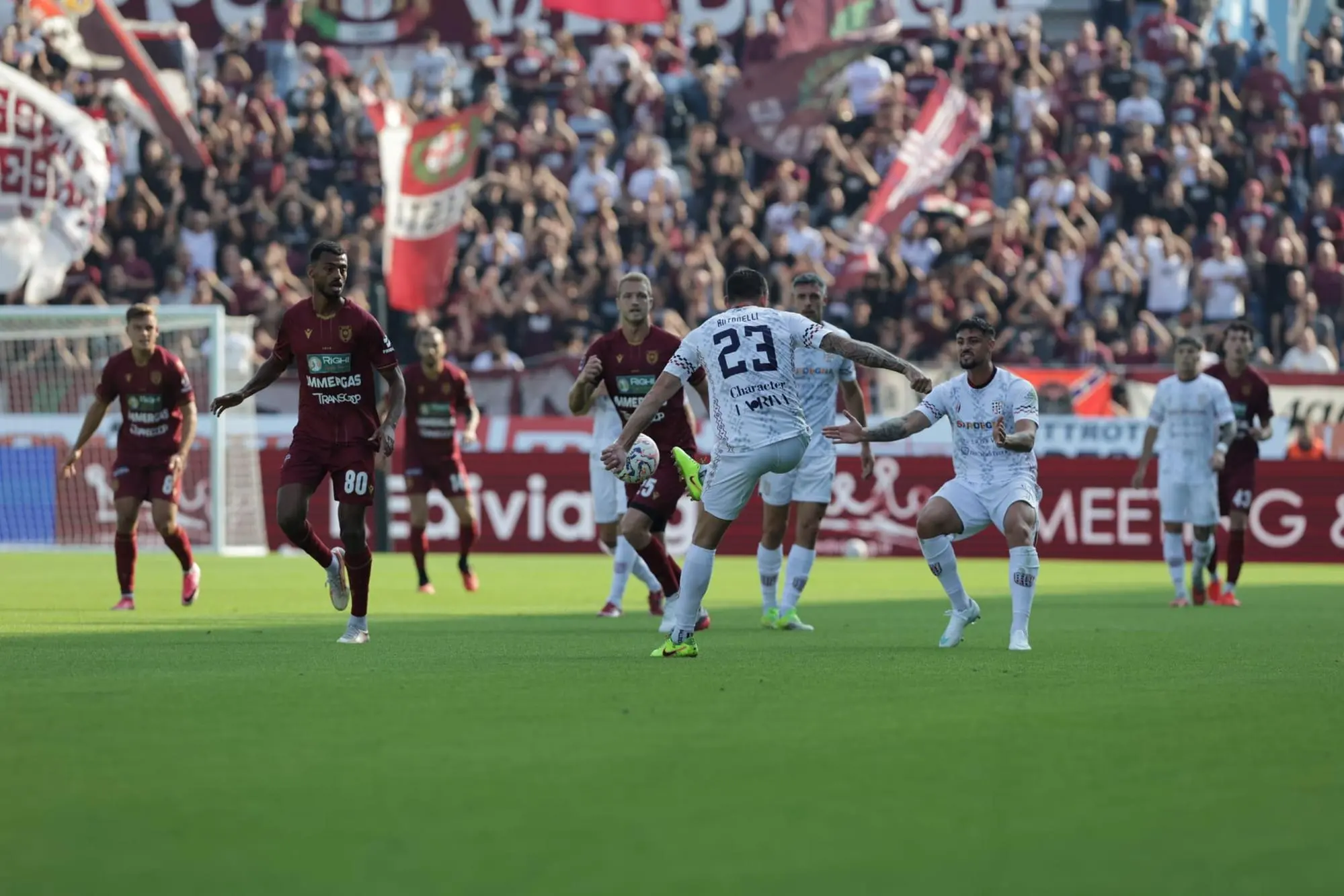 Un'azione della aprtita (foto ufficio stampa Reggiana)