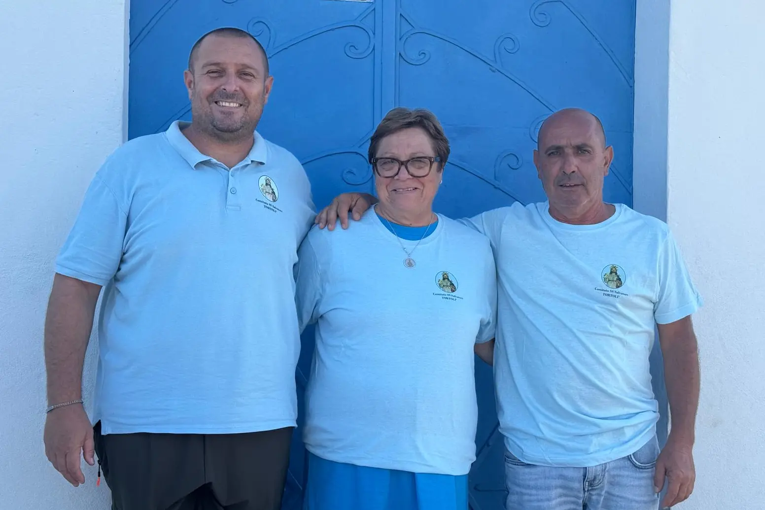 Da sinistra, Gianluca Loi, Maria Stella Solanas e Fabrizio Uselli