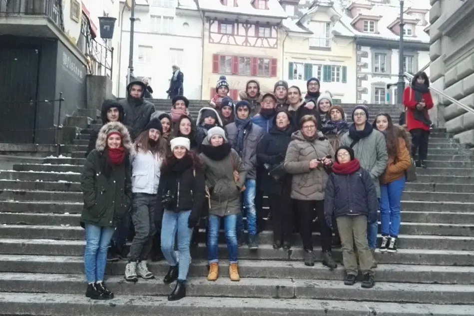 Una foto di gruppo scattata a Strasburgo