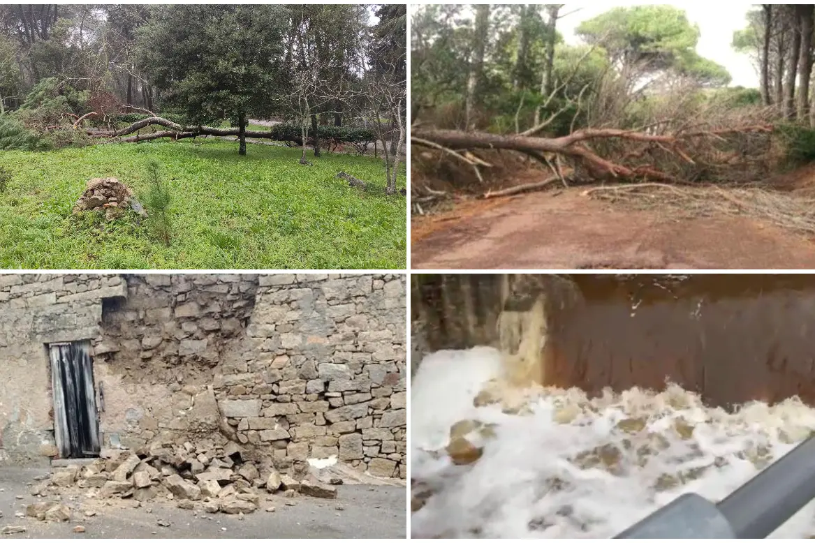 Maltempo in Gallura (foto Busia)