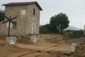 Un tratto della rete ferroviaria sarda