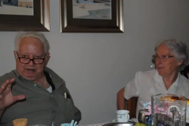 Giovanni Gariazzo con la moglie (foto concessa)