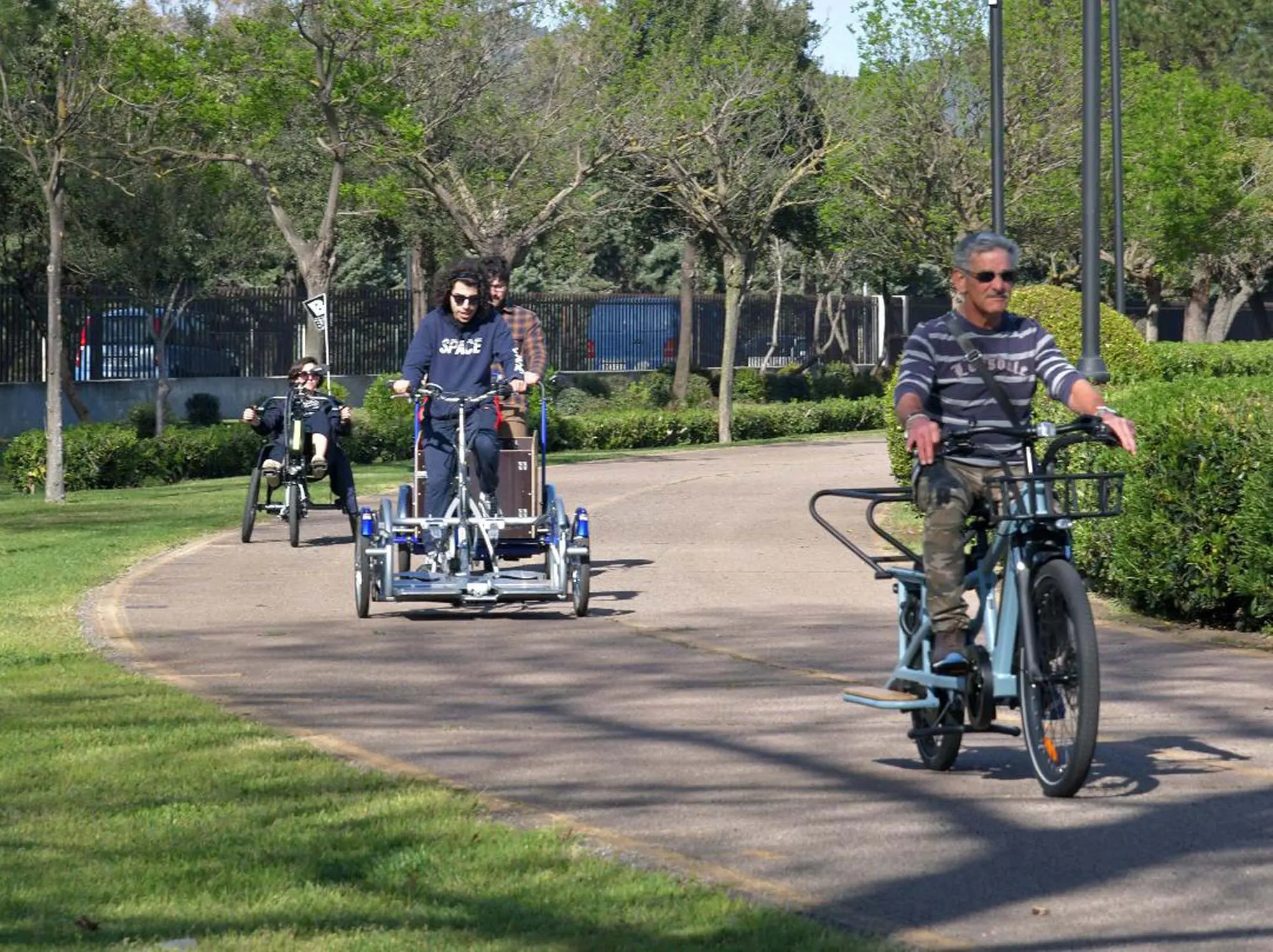 Le bici inclusive a Olbia da usare anche in autonomia (Foto Satta)