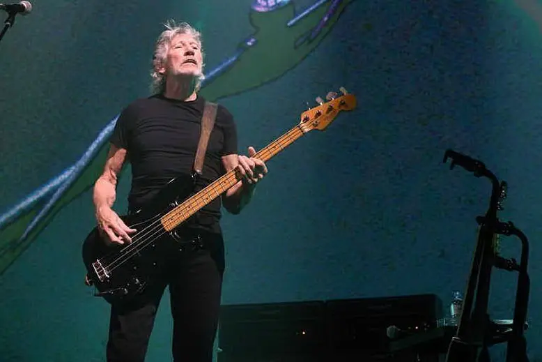 L'ex Pink Floyd Roger Waters in concerto. (Ansa)