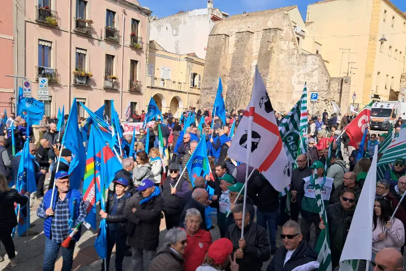 La manifestazione a Cagliari