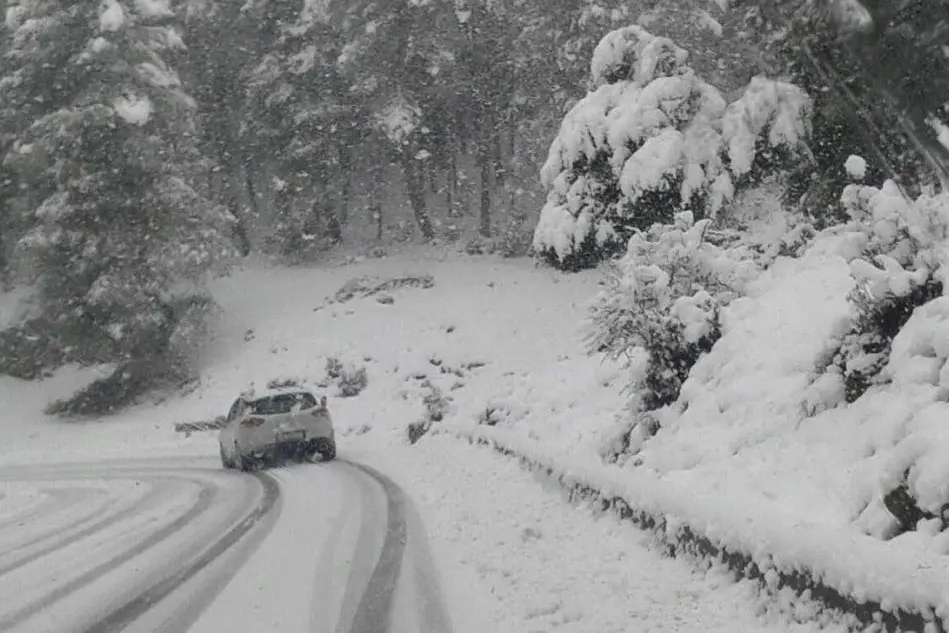Neve ad Arzana (foto inviata da un lettore)