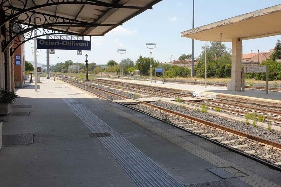 La stazione di Chilivani (foto L'Unione Sarda - Calvi)