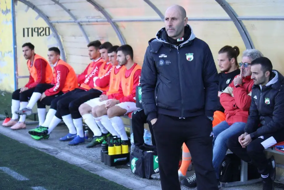 Aldo Gardini, allenatore del Lanusei (foto Andrea Serreli)