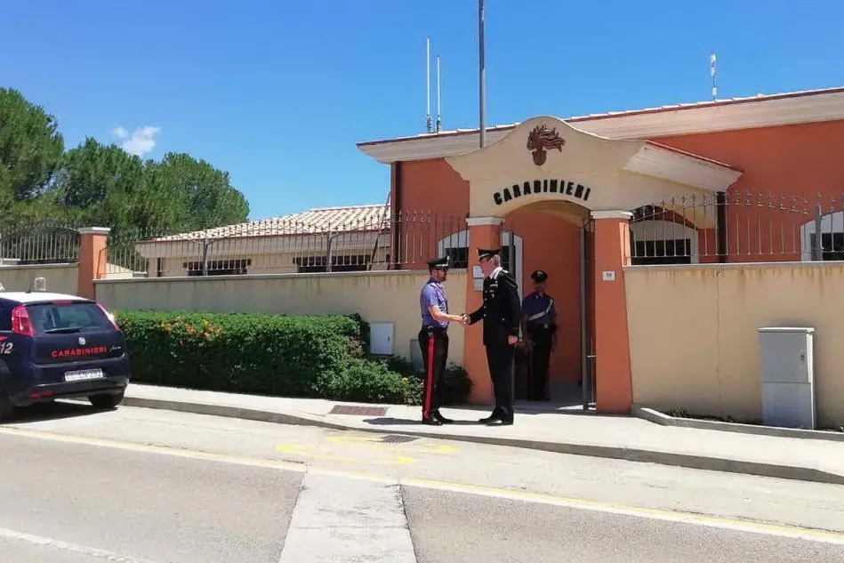 La caserma dei carabinieri a Costa Rei