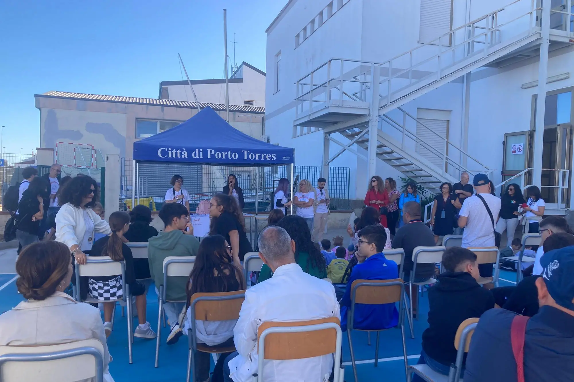 Gli studenti a Edufest- Porto Torres (foto Pala)