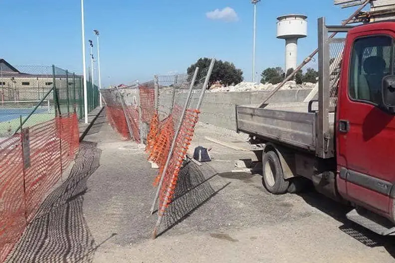 Lavori in corso ad Arcidano (L'Unione Sarda - Sanna)