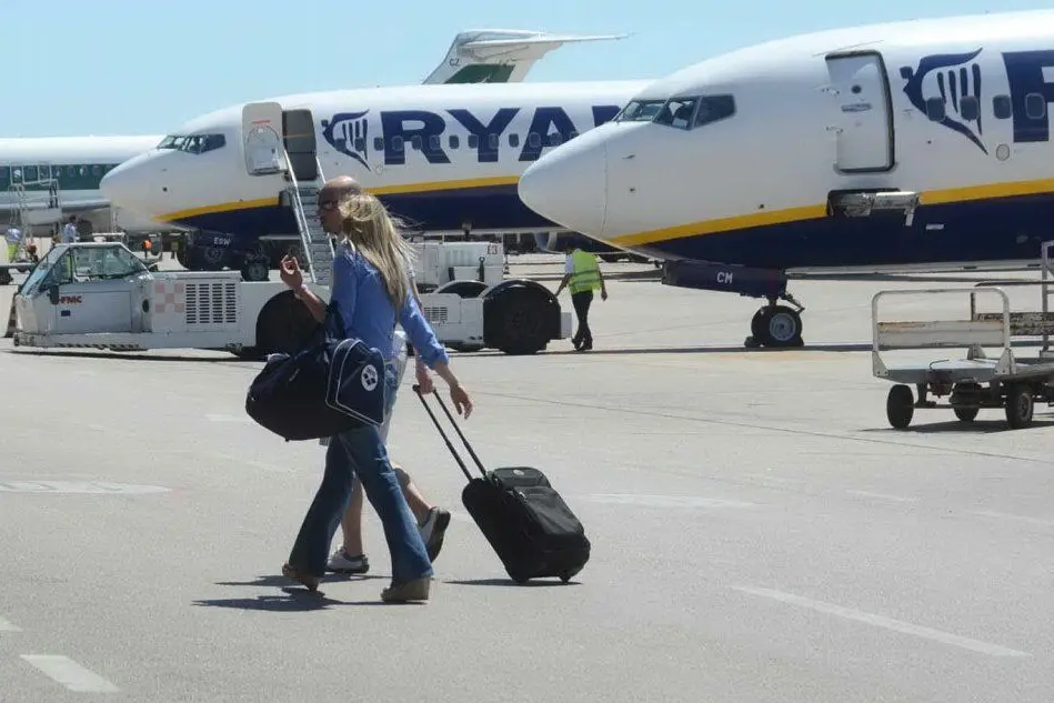 Aerei Ryanair sulla pista di Alghero