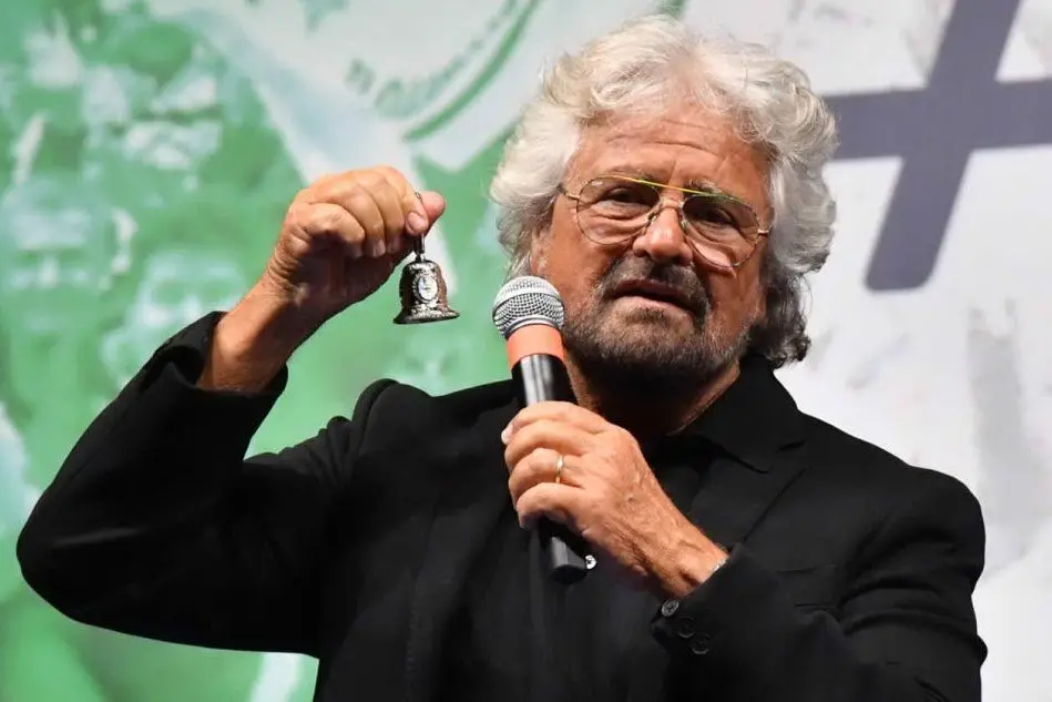 Beppe Grillo a Roma lo scorso giugno. (Ansa Foto)