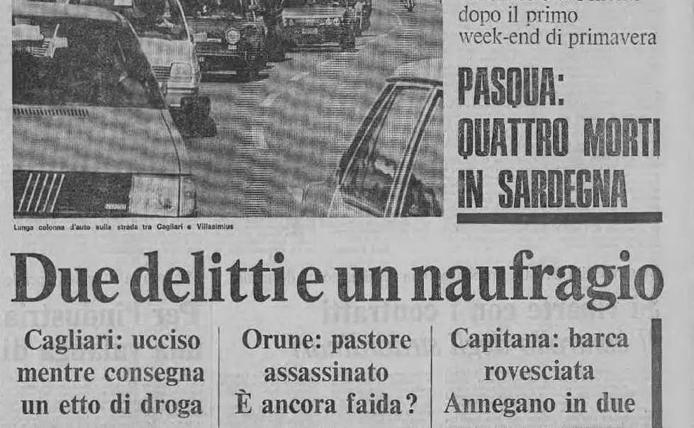 #AccaddeOggi: 31 marzo 1986, Pasqua di sangue in Sardegna