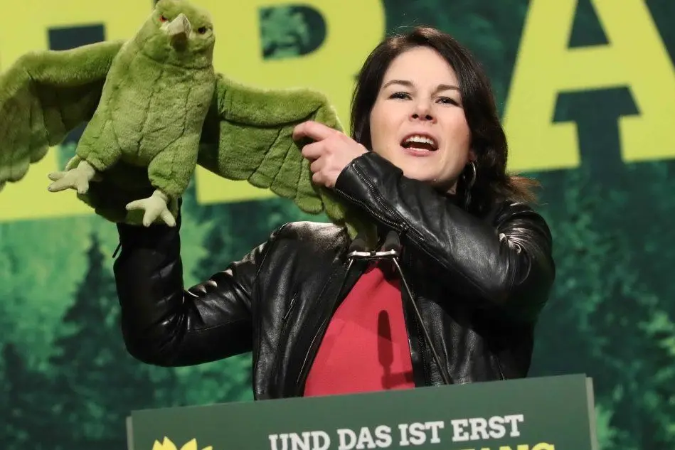 Annalena Baerbock, leader dei Verdi tedeschi (Ansa)