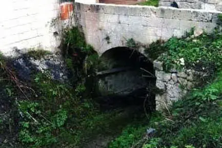 Il canale tombato a Ossi