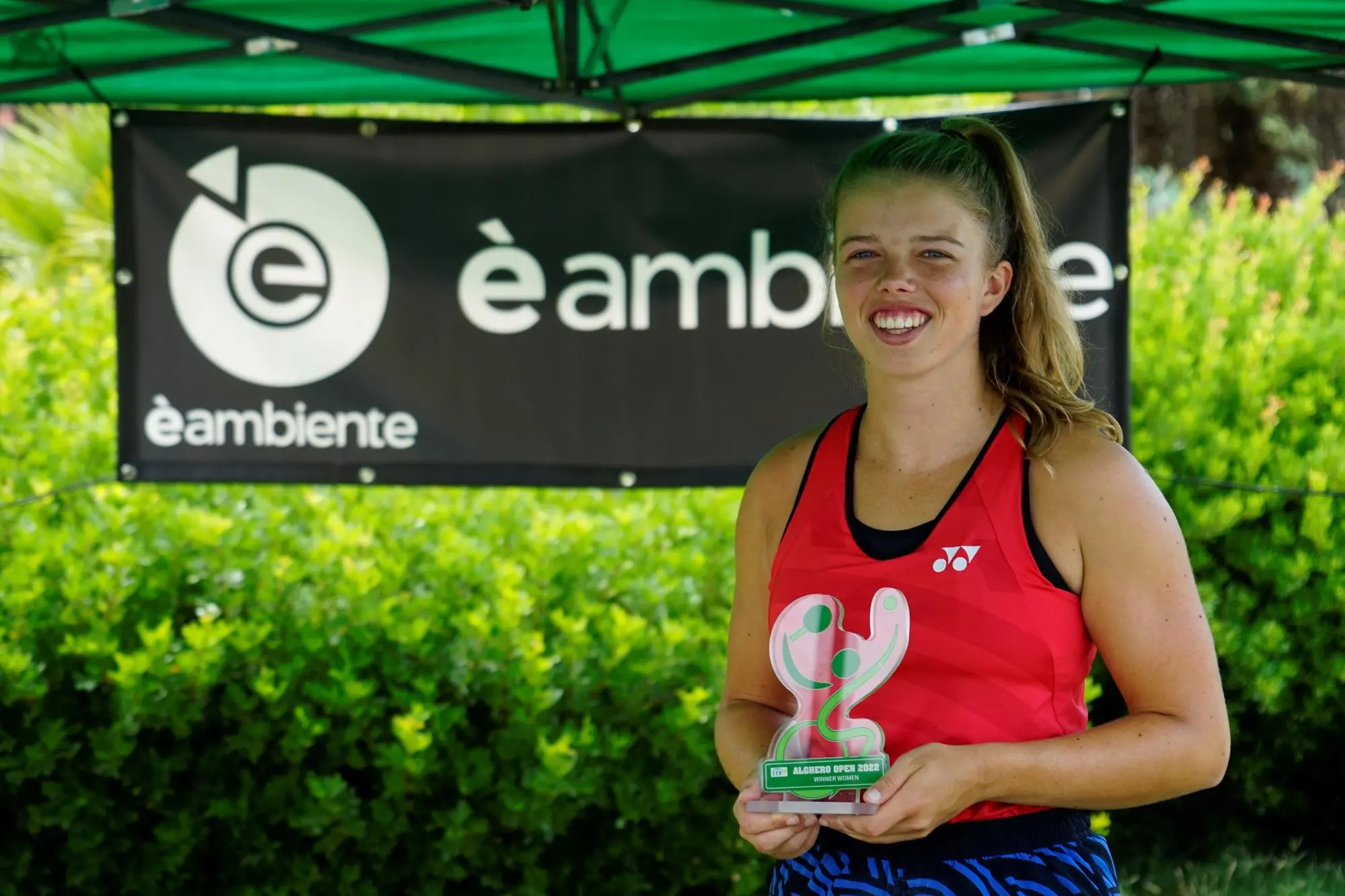 Lizzy De Greef, vincitrice del singolare femminile (foto Antonio Burruni)