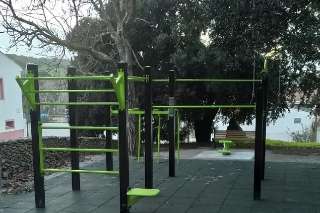 L'area fitness a Padria (foto concessa)