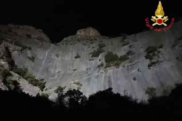 Il luogo dell'intervento (foto Vigili del fuoco)
