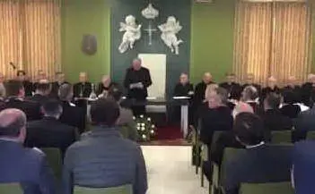 Un momento della cerimonia