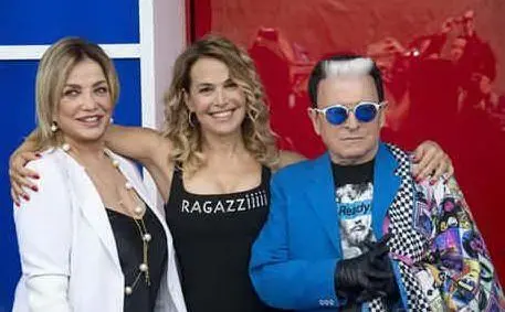 Con Cristiano Malgioglio e Simona Izzo ai tempi del &quot;Grande Fratello&quot;
