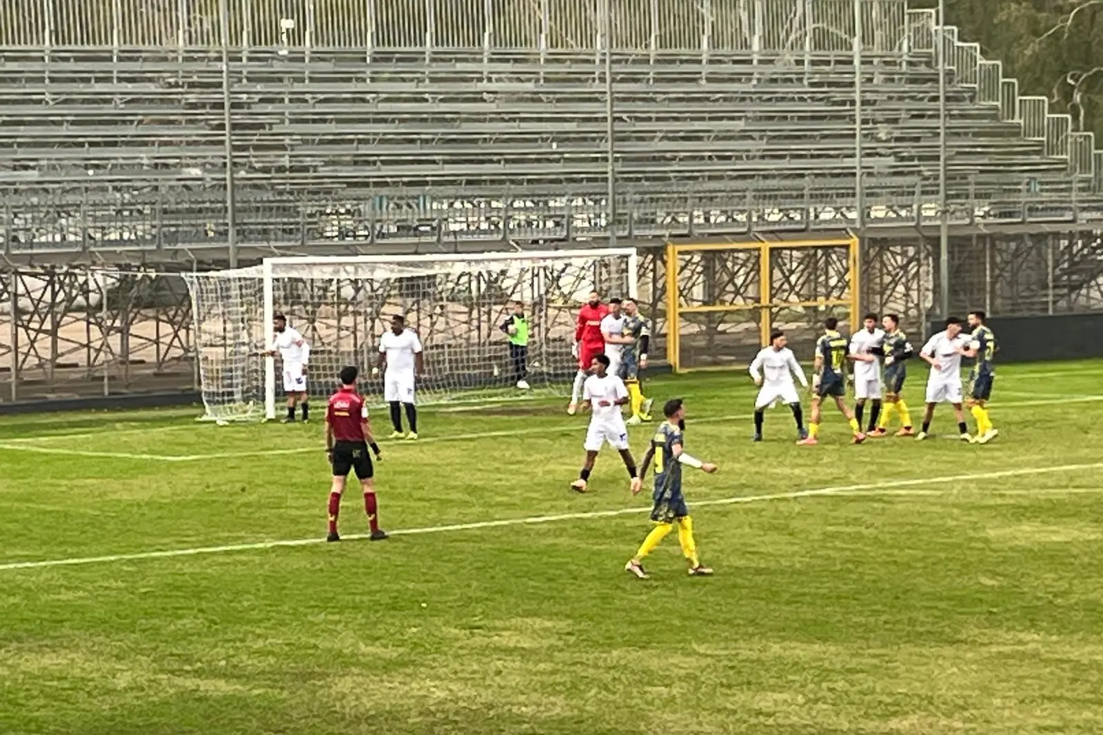 Un'immagine della partita tra Olbia e Scafatese (foto Ilenia Giagnoni)