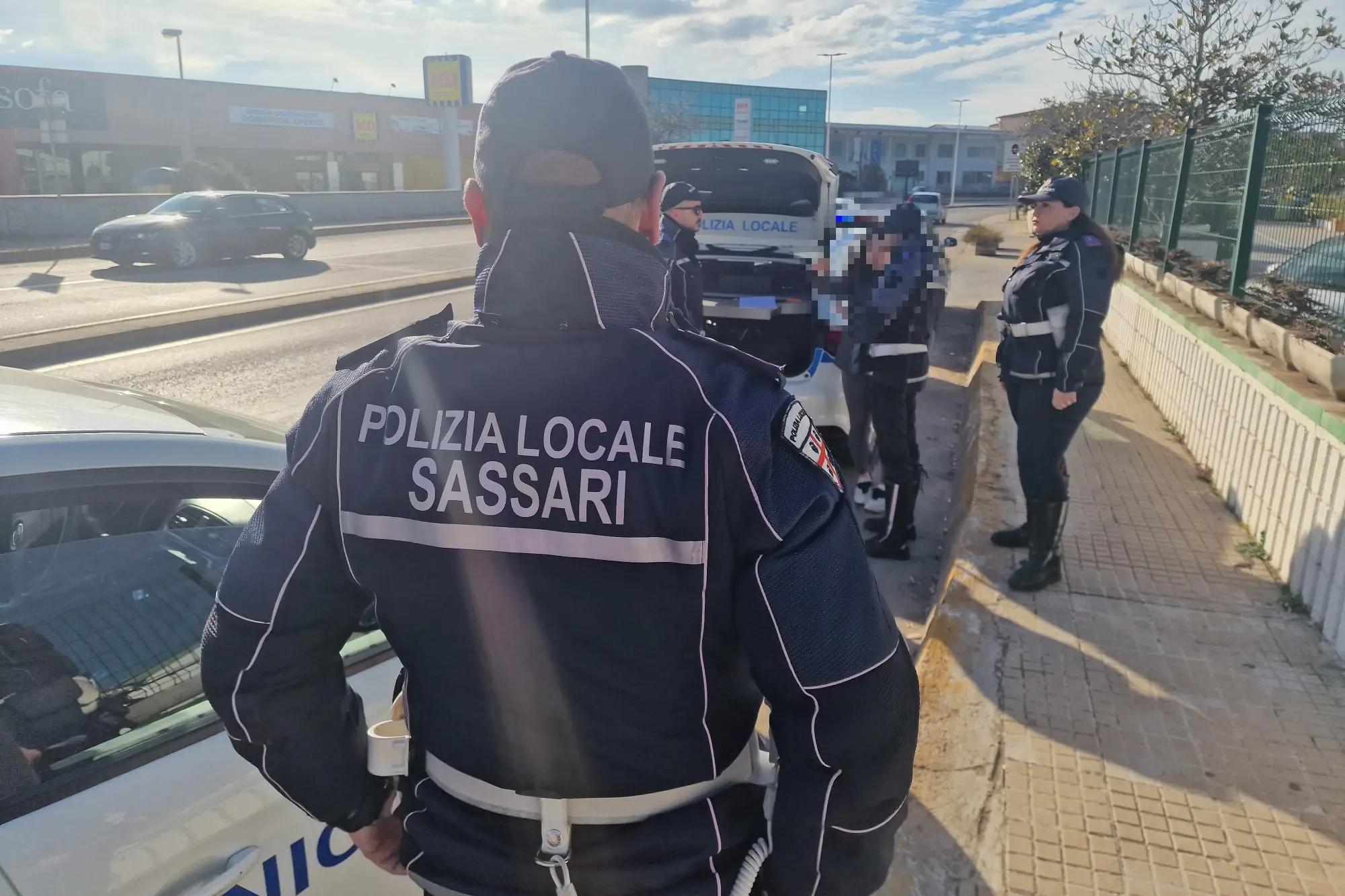 La polizia locale di Sassari