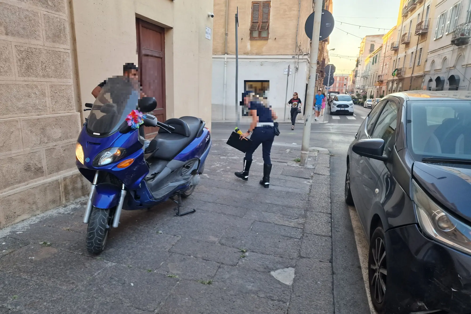 L'incidente (foto Floris)