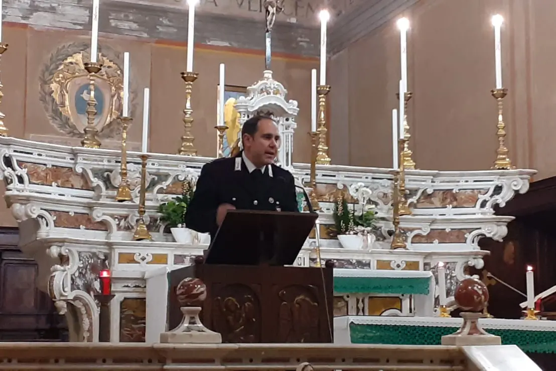Il maresciallo dei carabinieri di Cabras Maurizio Porcu (Foto di Sara Pinna)