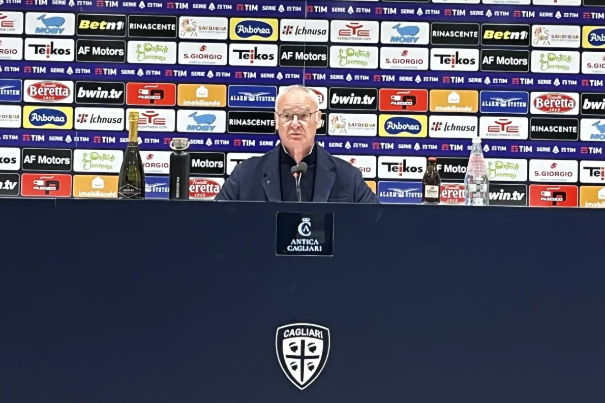 Claudio Ranieri durante la conferenza stampa pre-partita (foto Gaggini)