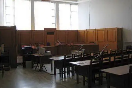 Un'aula del tribunale (Foto V.Pinna)