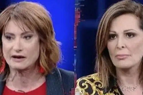Vladimir Luxuria e Daniela Santanché (foto da frame tv)