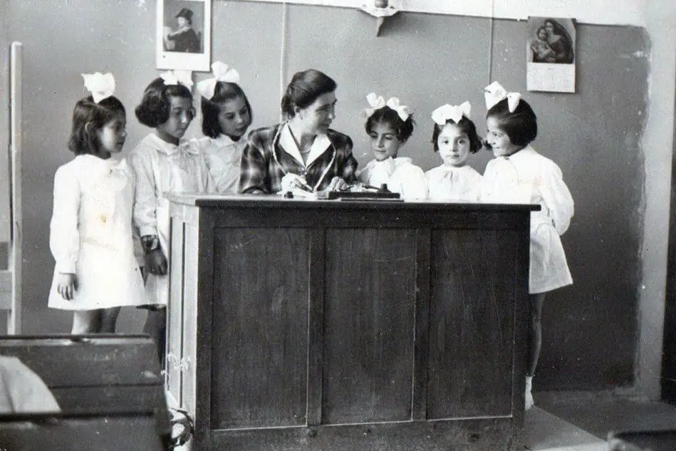 Marilena Murgia: anno scolastico 1953-1954, classe prima elementare della Scuola A. Riva di Cagliari