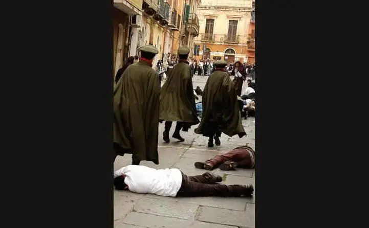 Una ricostruzione della strage