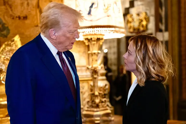 Donald Trump e Giorgia Meloni (Ansa)