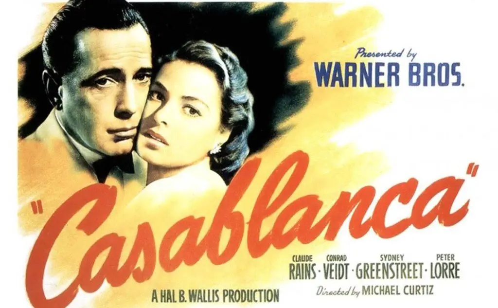 Il manifesto di &quot;Casablanca&quot; realizzato da Silvano Campeggi. (Foto Ansa)