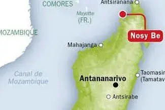 La parte nord del Madagascar in cui si trova Nosy Be