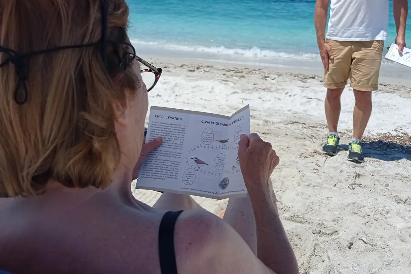 Divulgazione in spiaggia  (foto Pinna)