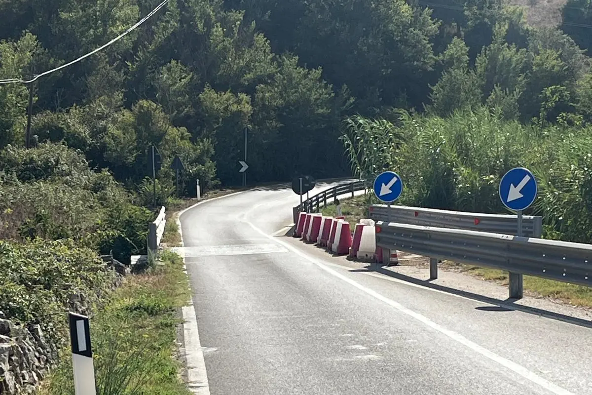 Tratto del ponte sul rio Banzos