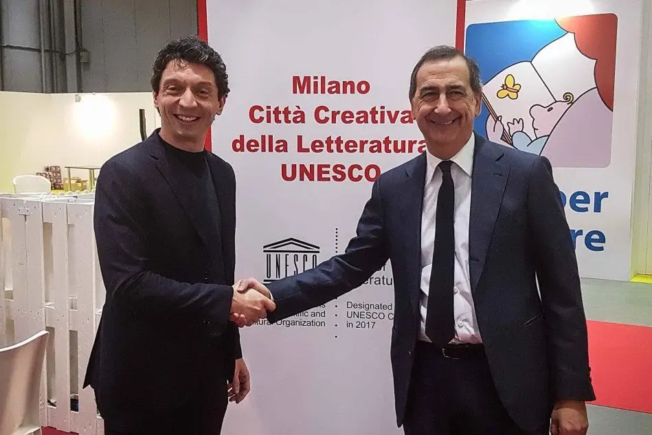 Galimberti col sindaco di Milano Beppe Sala (foto Facebook)