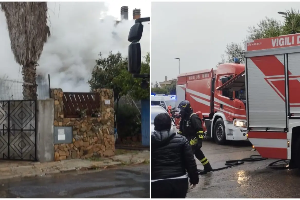 L'incendio in via Ponza