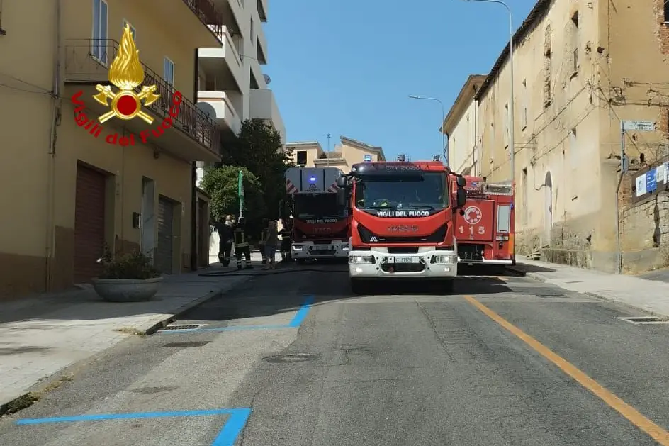 L'intervento dei vigili del fuoco