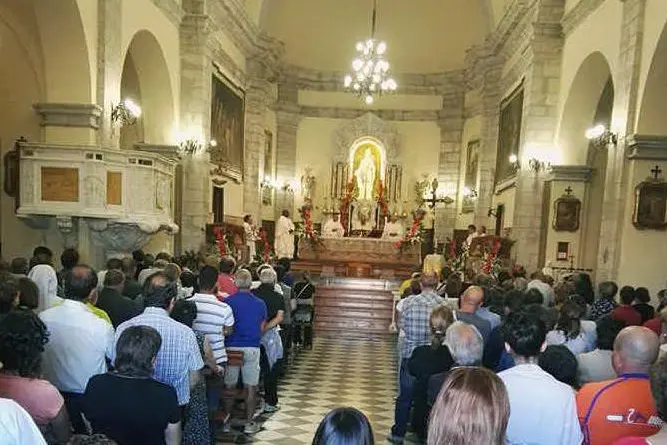 Una delle celebrazioni a Laconi per la festa di Sant'Ignazio