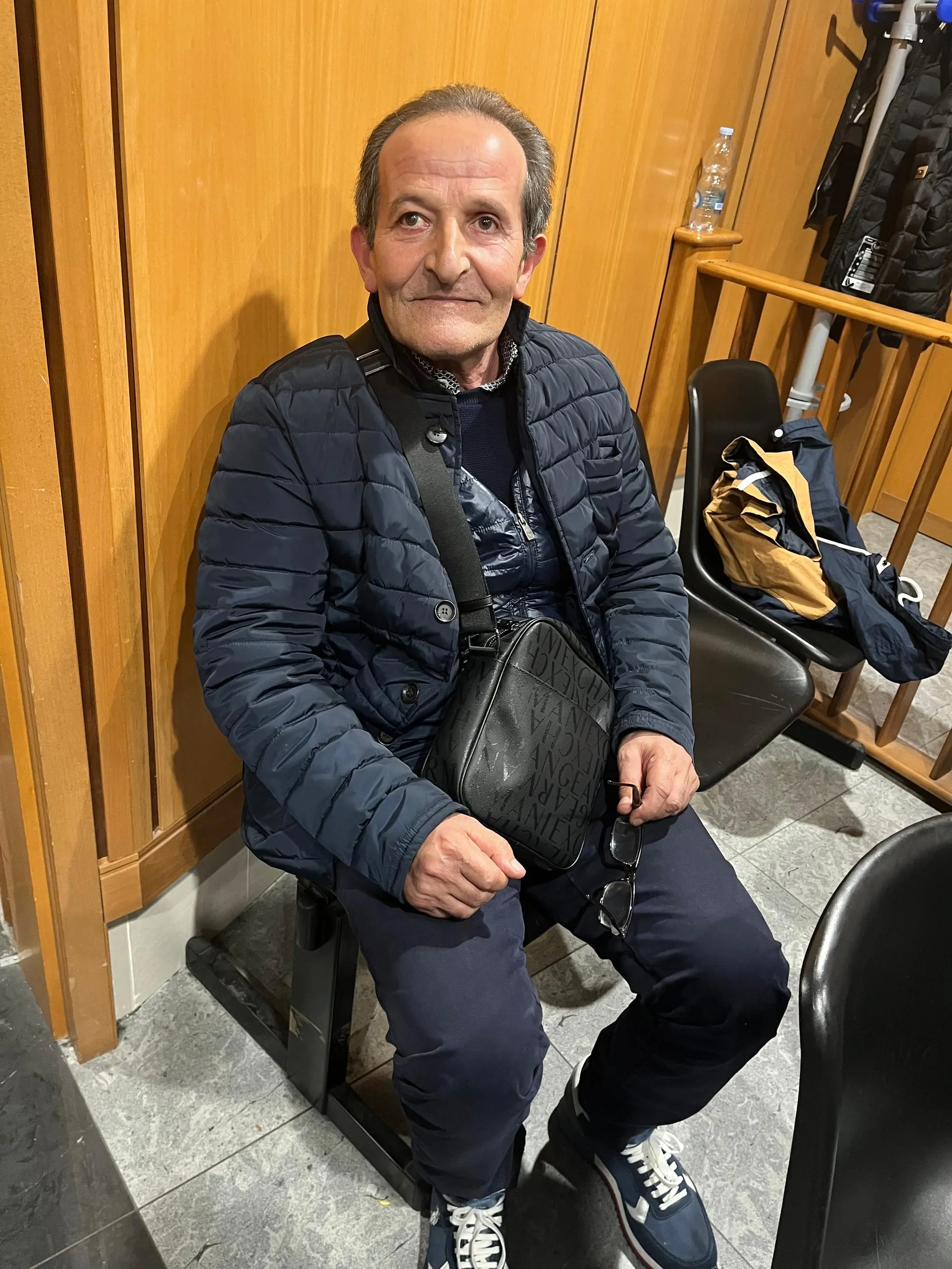 Beniamino Zuncheddu a Roma nell'aula della Corte d'appello