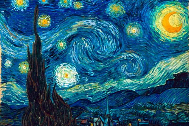La notte stellata di Van Gogh (foto da google)