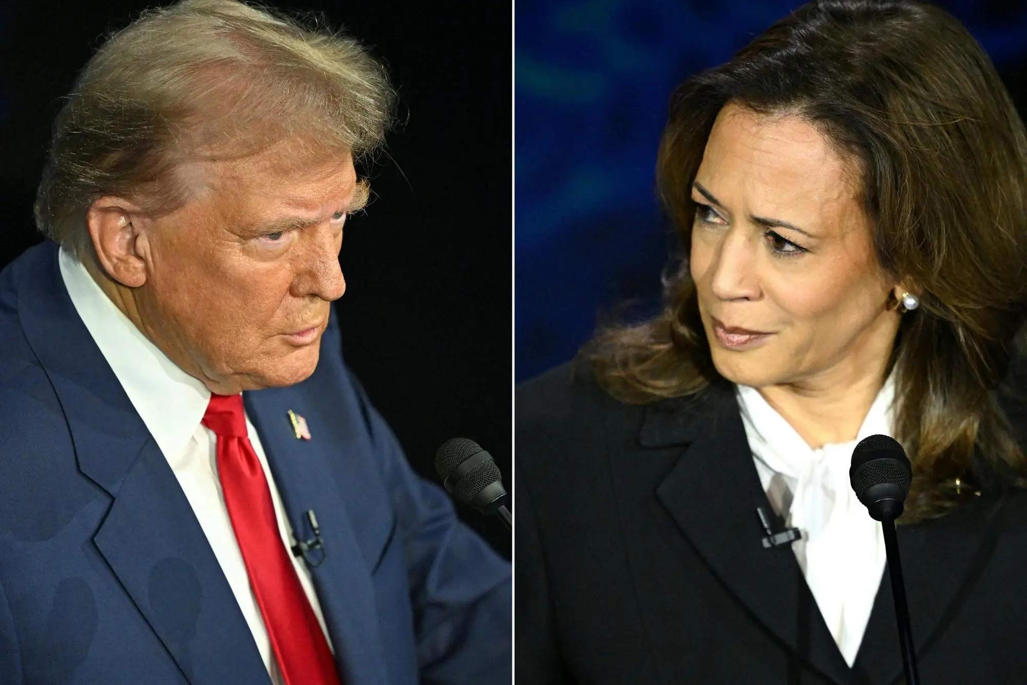 Donald Trump e Kamala Harris (Ansa)