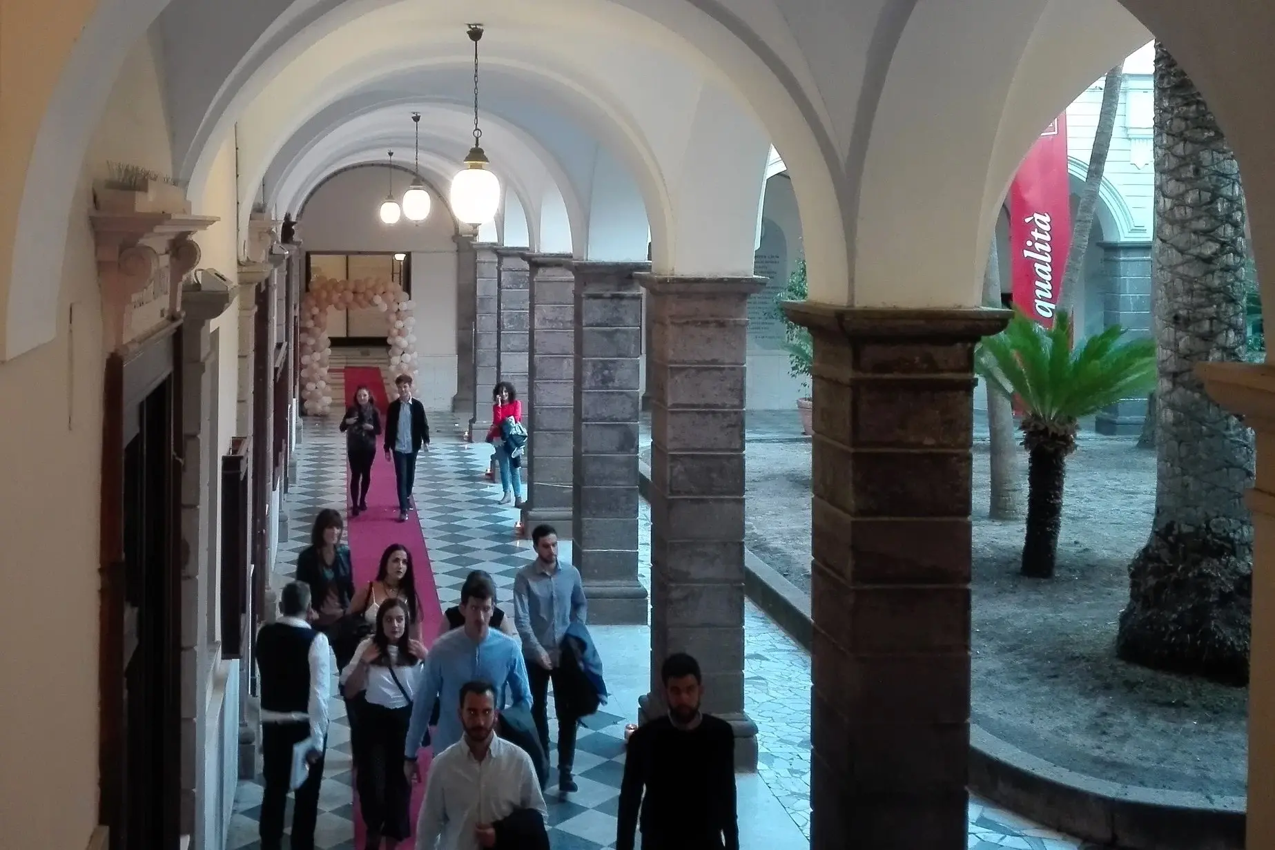 Il cortile dell'Università di Sassari (foto G. Marras)
