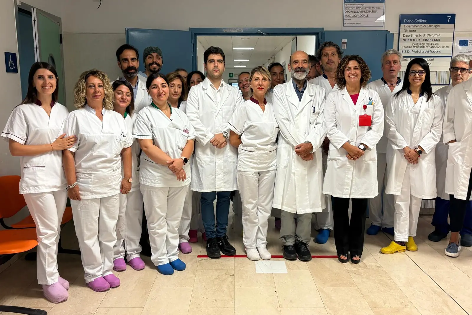 L'equipe del Brotzu