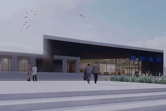 Rendering teatro comunale di Capoterra (Murgana)